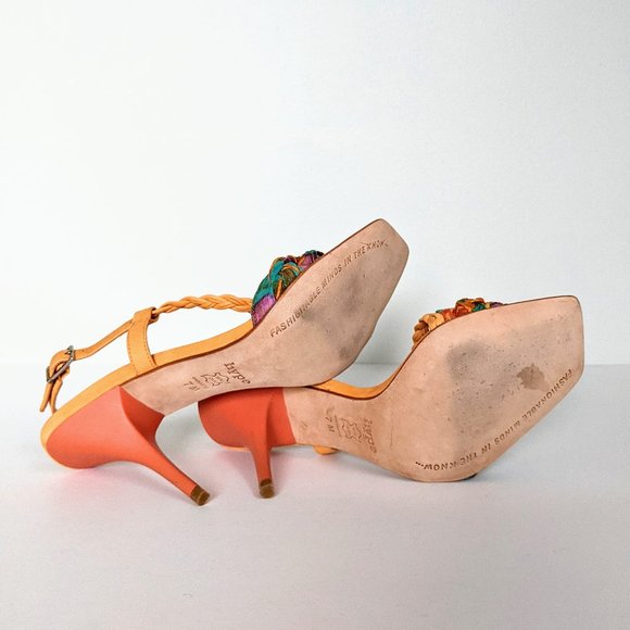 Hype Heeled Leather Sandals - Picture 9 of 15